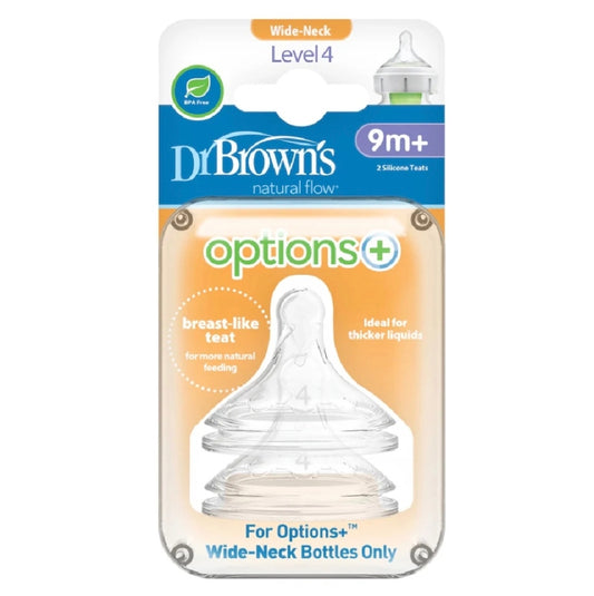 Dr Browns WN Teat Options + Level 4 - 2pk