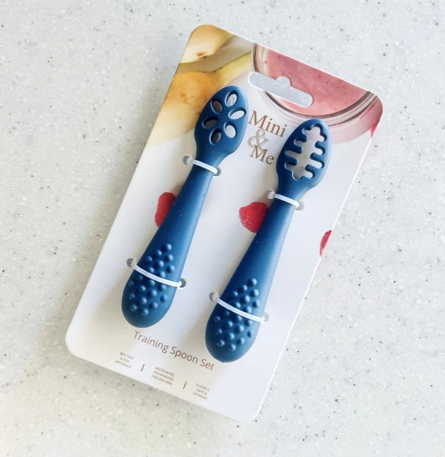 Mini & Me - Training Spoon - Blueberry