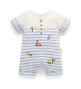 Load image into Gallery viewer, Purebaby - Resort Growsuit - Pacific Mini Stripe
