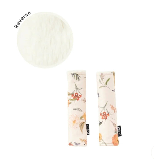 OiOi- Harness Pram Strap Covers - Wildflower/Fleece