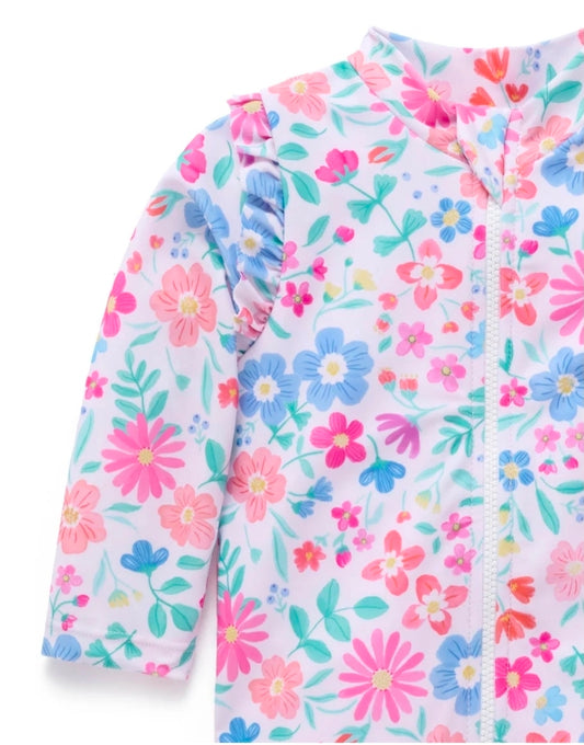 Purebaby - Long Sleeve Rashie - Summer Wildflower