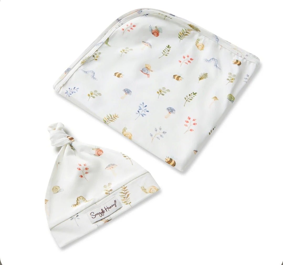 Snuggle Hunny Kids Wrap Set - Garden Friends