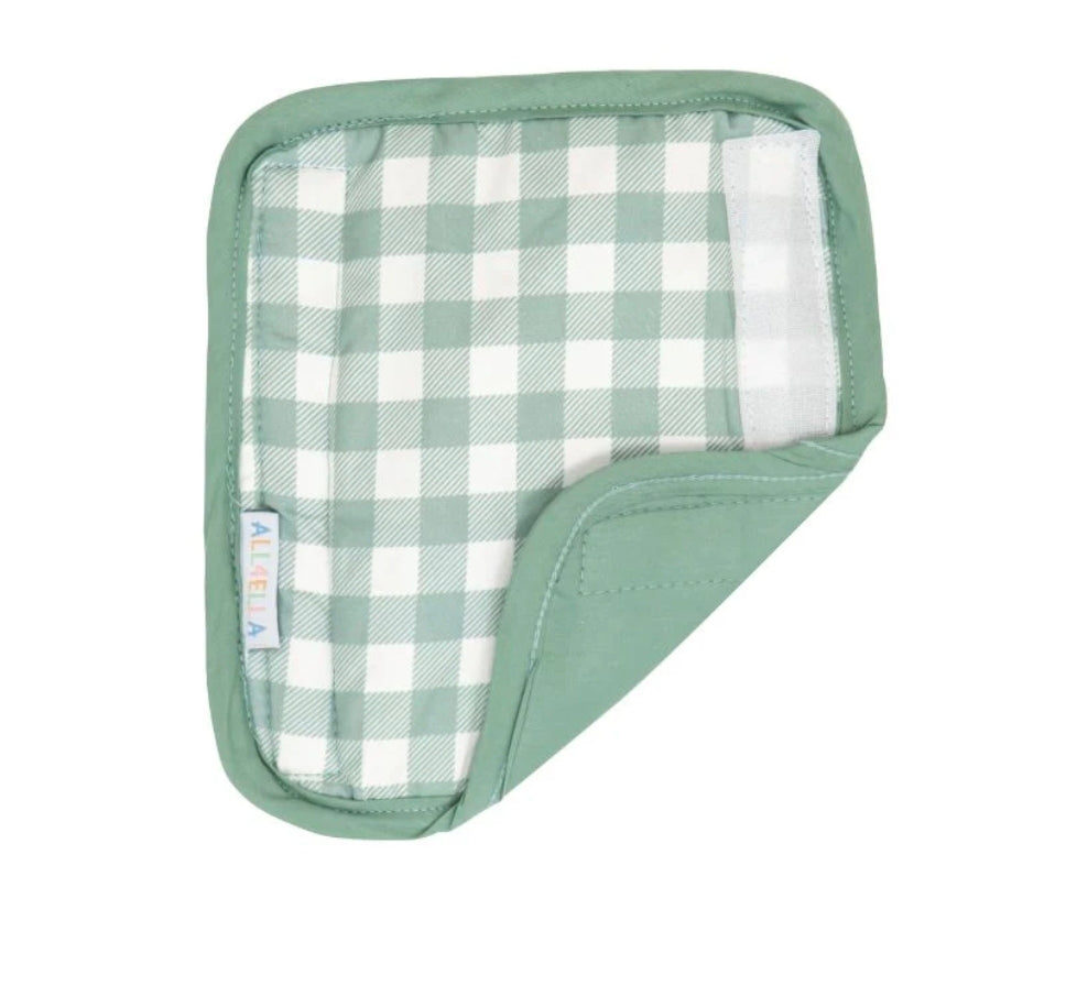 All4Ella - Harness Covers & Pram Pegs - Gingham Sage