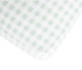 Load image into Gallery viewer, All4Ella - Fitted Jersey Cot Sheet - Gingham Sage

