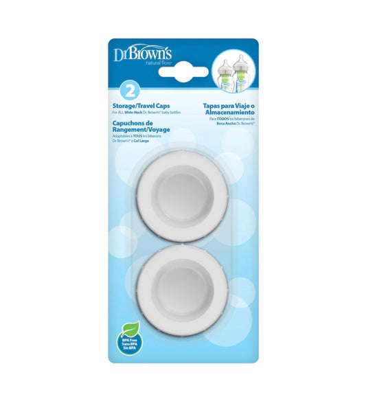 Dr Browns WN Storage/Travel  Cap 2pk