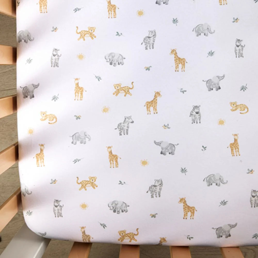 Living Textiles - 2pk Organic Bedside Sleeper Sheets - Roam & Roar