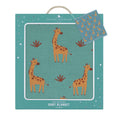 Load image into Gallery viewer, Whimsical Baby Blanket- Giraffe/Sage
