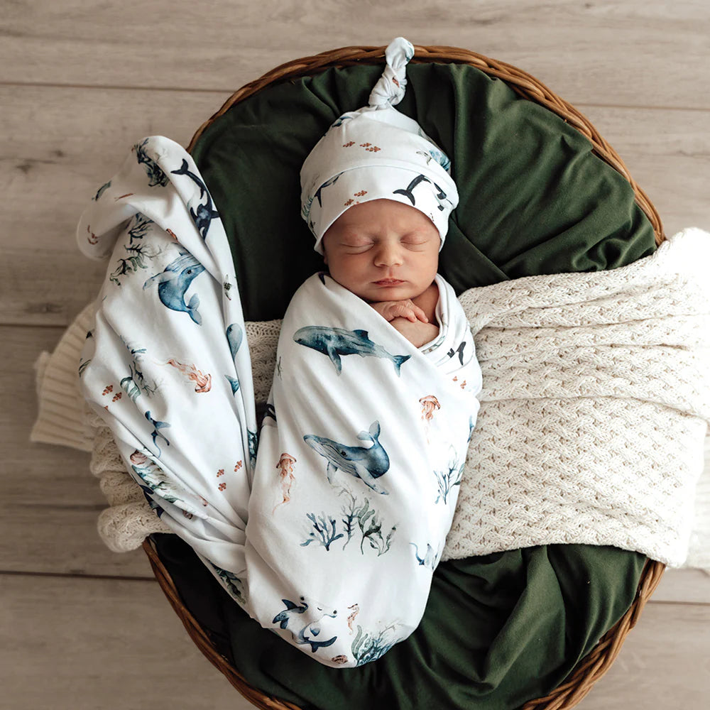 Snuggle Hunny Kids Wrap Set - Whale Baby