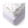 Load image into Gallery viewer, Living Textiles - 2pk Organic Cotton Cot Fitted Sheets  - Whimsical Wonderland
