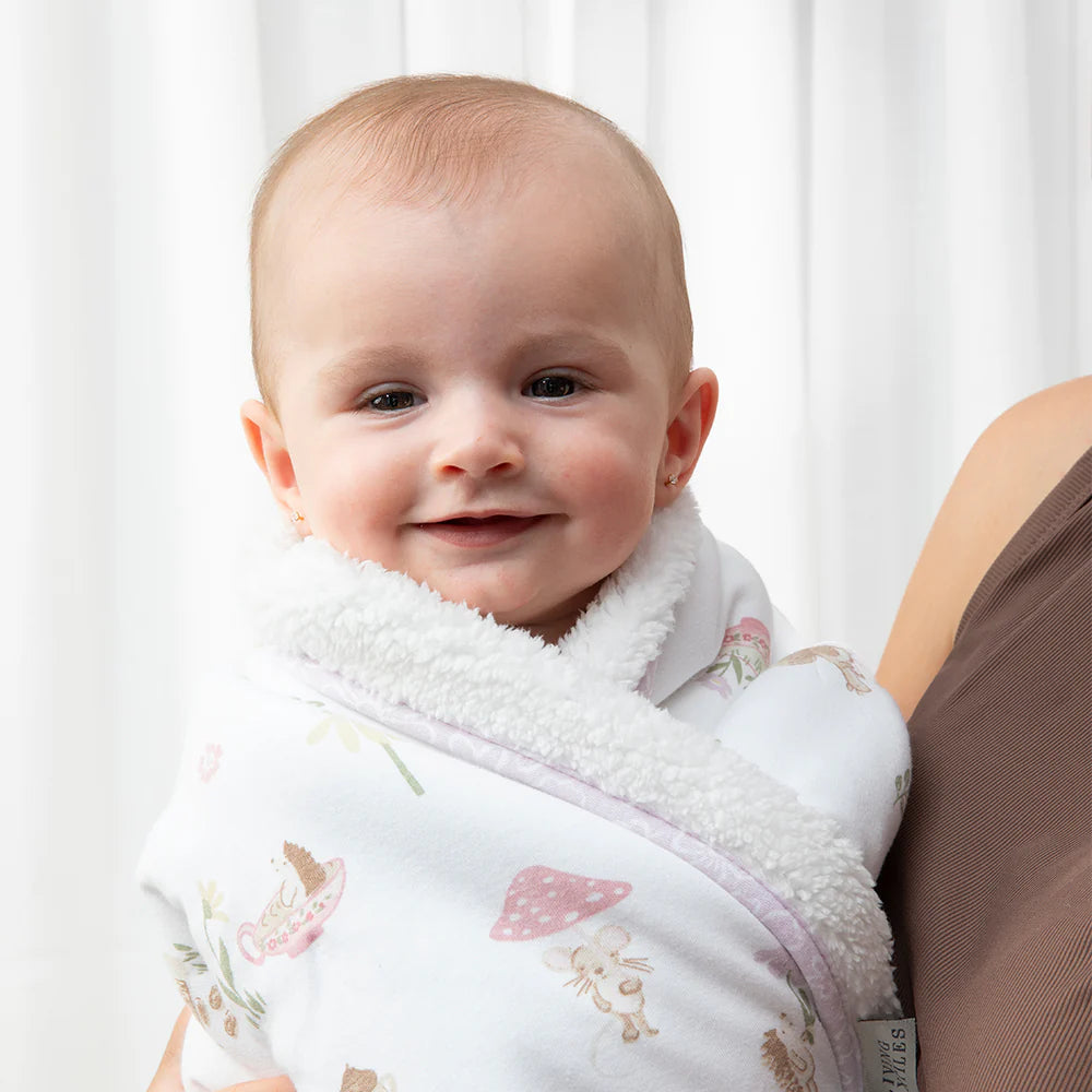 Living Textiles - Sherpa Pram Blanket - Whimsical Wonderland