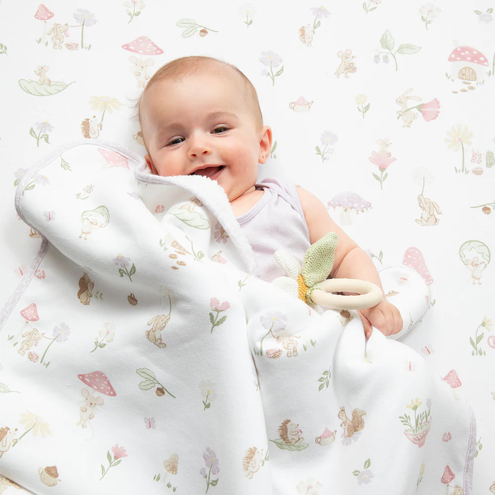 Living Textiles - Sherpa Pram Blanket - Whimsical Wonderland