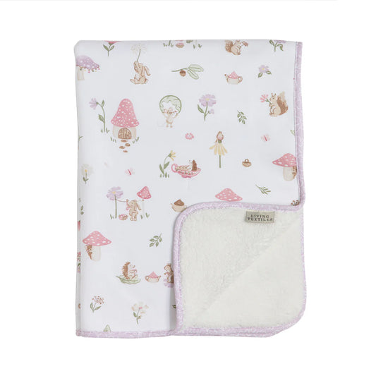 Living Textiles - Sherpa Pram Blanket - Whimsical Wonderland