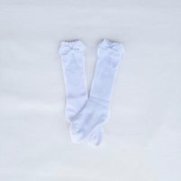 Bow Sock - White