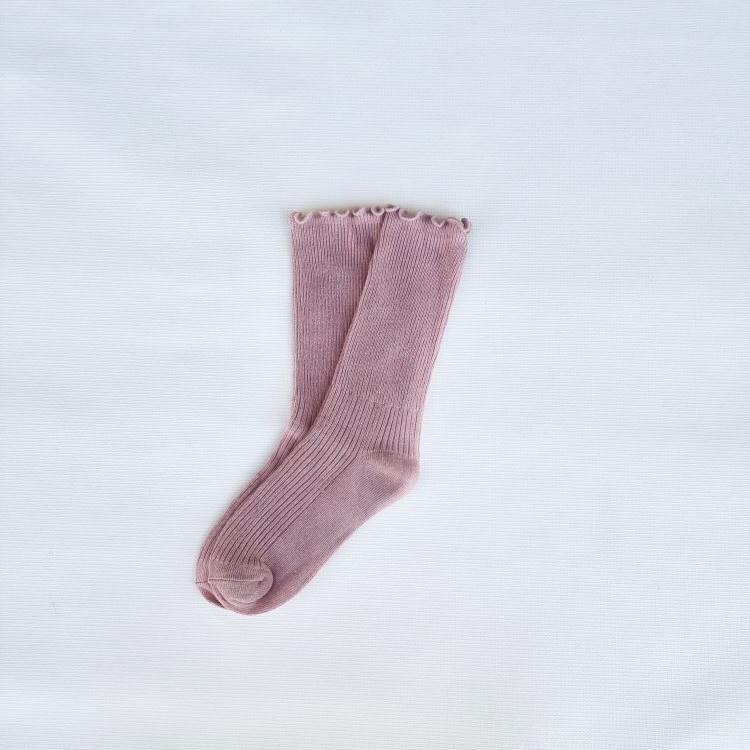 Ruffle Sock - Blush