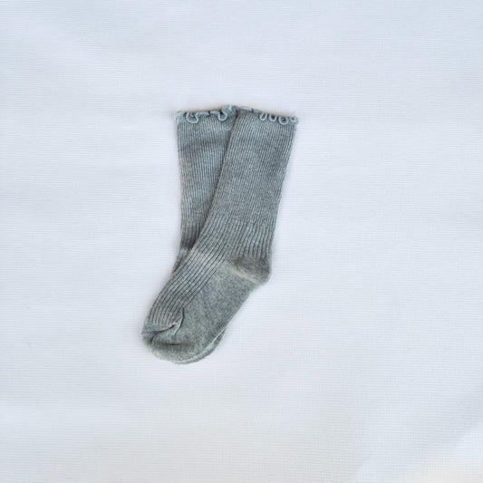 Ruffle Sock - Grey