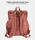 Load image into Gallery viewer, OiOi  Faux Leather BackPack- Dusty Rose
