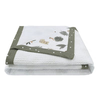 Cot Waffle Blanket- Forrest Retreat