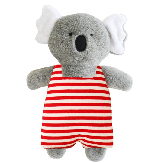 23cm Koala Toy Rattle Stripe - Red