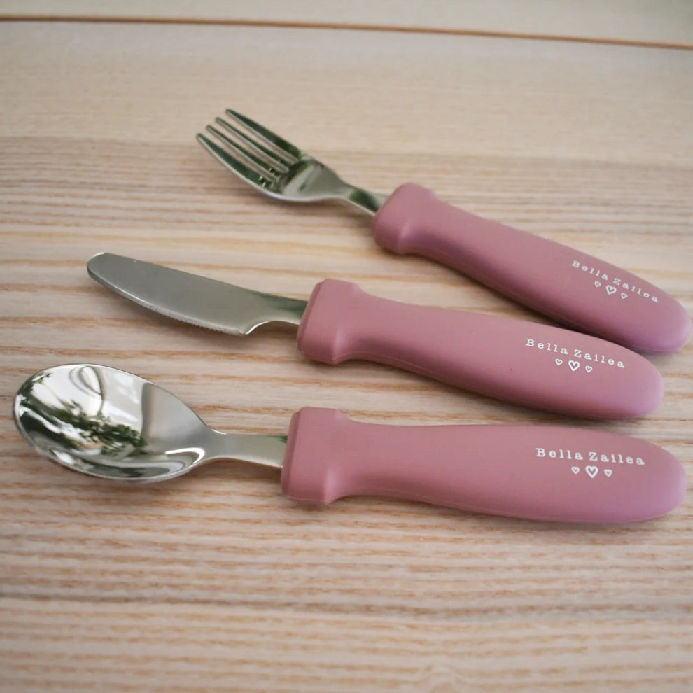 Bella Zailea Stainless Steel Cutlery Set - Dusty Rose