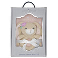 Load image into Gallery viewer, Jersey Swaddle & Rattle Gift Set - Bunny/Floral
