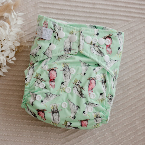 Modern Cloth Nappy - Cockatoo