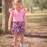 Short Sleeve flutter - Light Pink