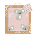 Load image into Gallery viewer, Australiana Baby Blanket- Koala/Blush
