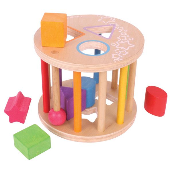 Rolling shape sorter