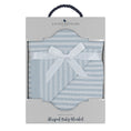 Load image into Gallery viewer, Stripped Baby Blanket- Blue/White
